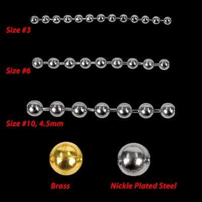 Continuous Metal Bead Chain Loop No.10